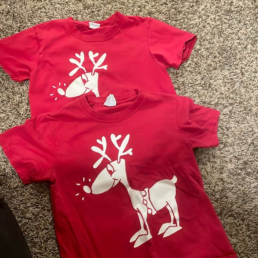 Two reindeer shirts